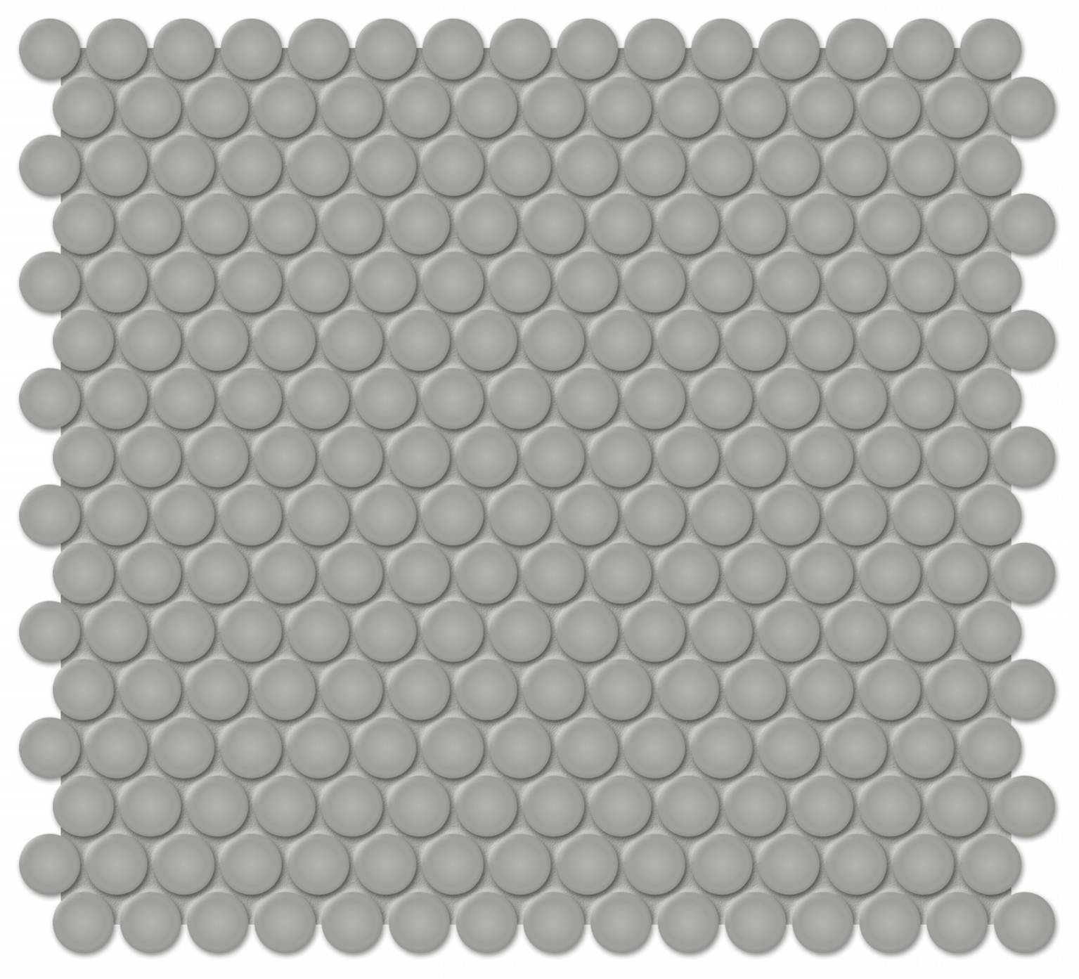 3/4" Taupe Matte Penny Round Mosaic | Aromaz Home