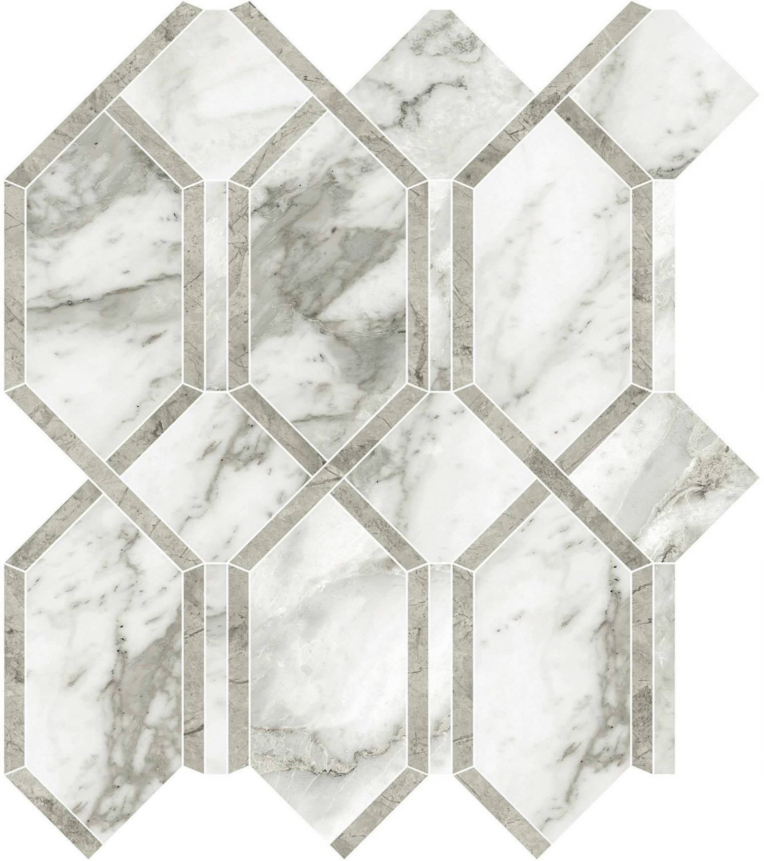 Arabescato Verona Polished Modella Mosaic | Aromaz Home