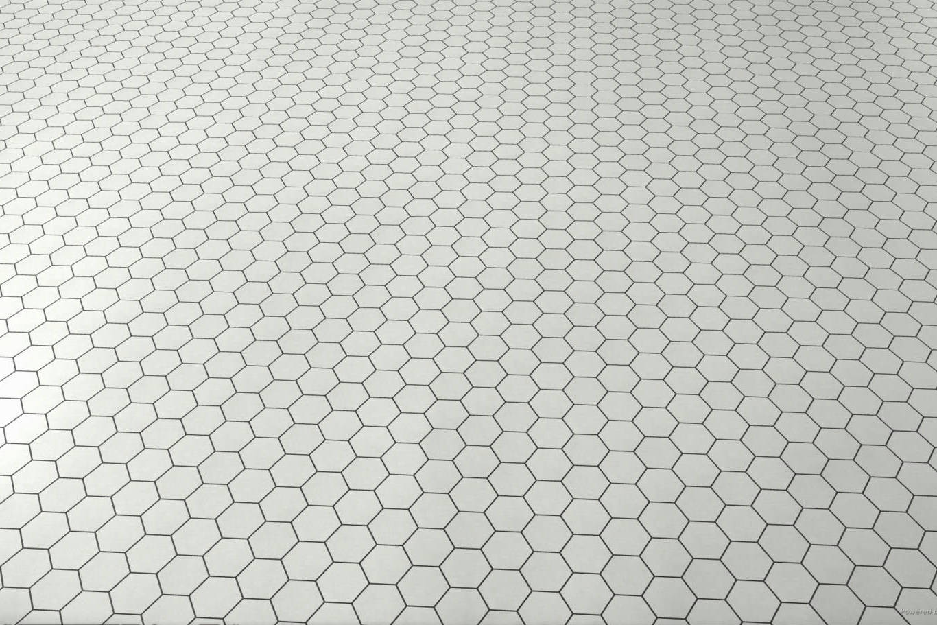 Ashland White Hexagon 3X3 | Aromaz Home