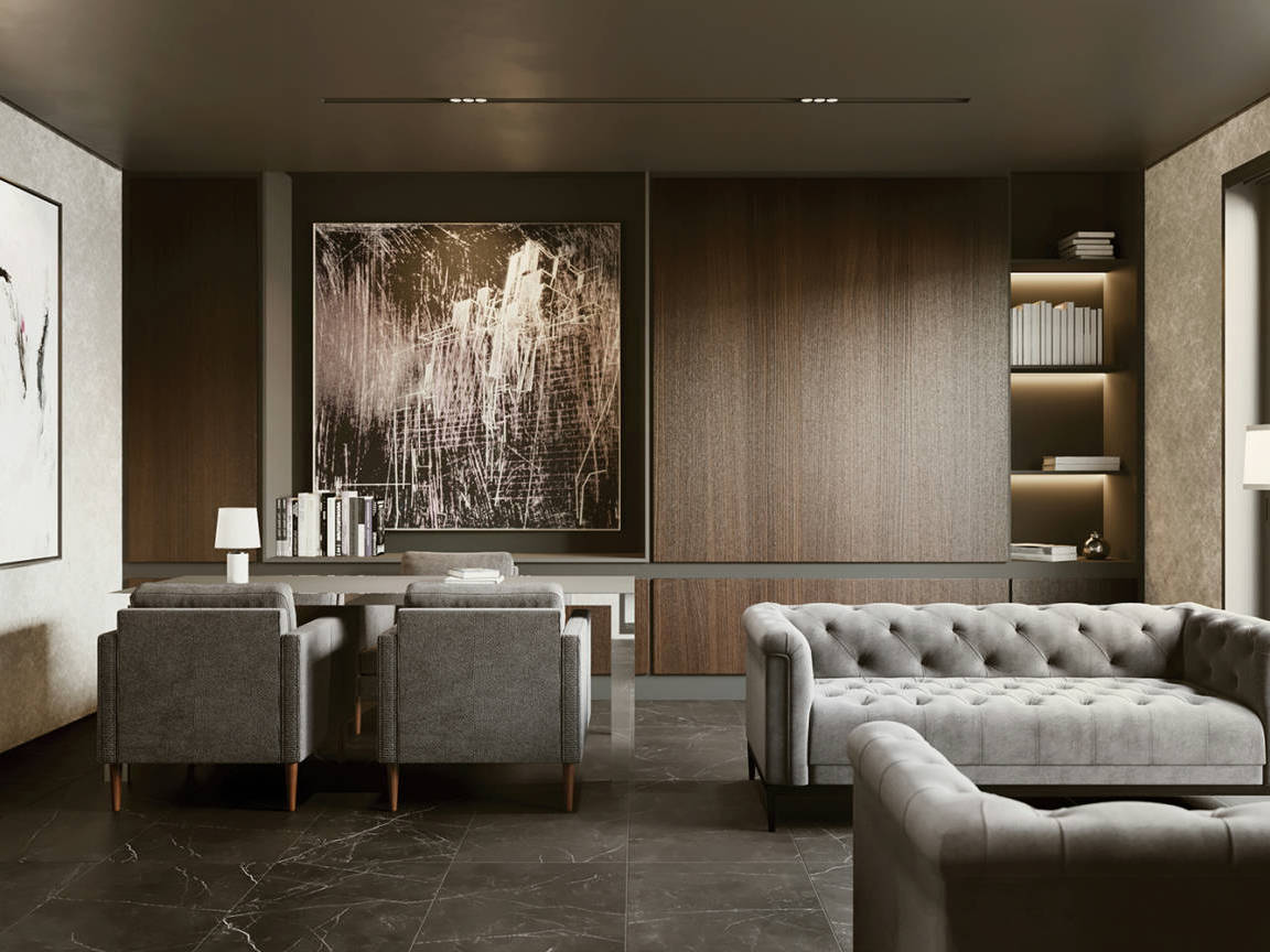 Luxury Tivoli Nero 24x48 | Aromaz Home