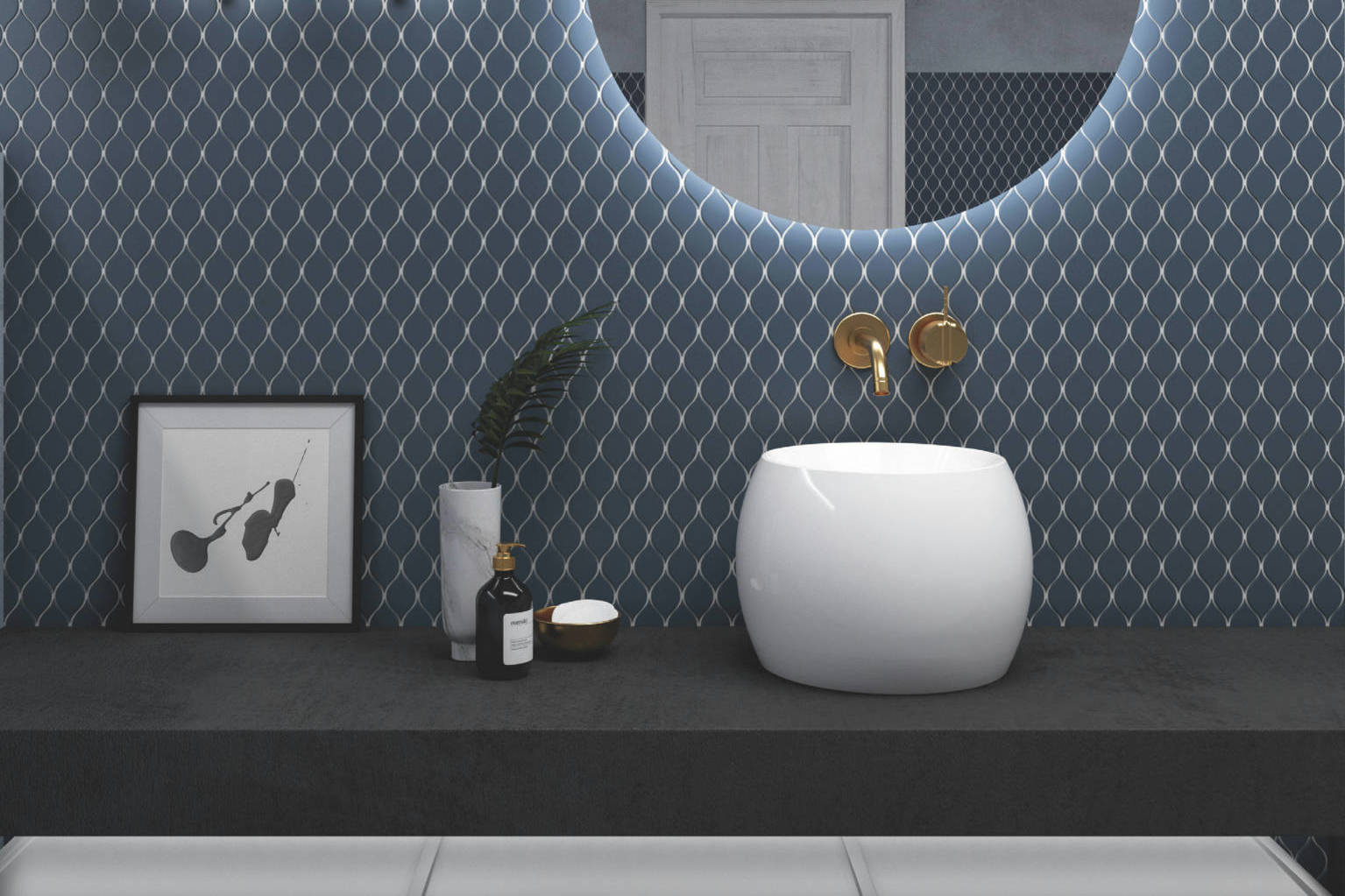 Waves Mosaic, Rockway Mosaic | Aromaz Home