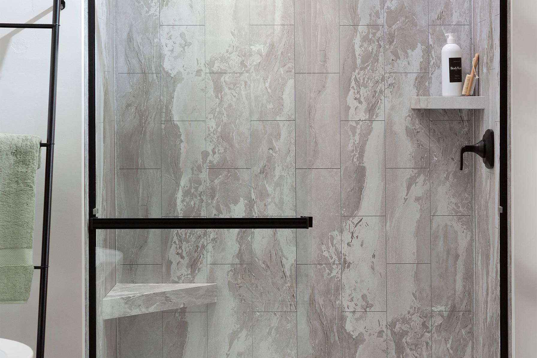 Smoky Sky Shower Wall Kit 32x60x78 | Aromaz Home