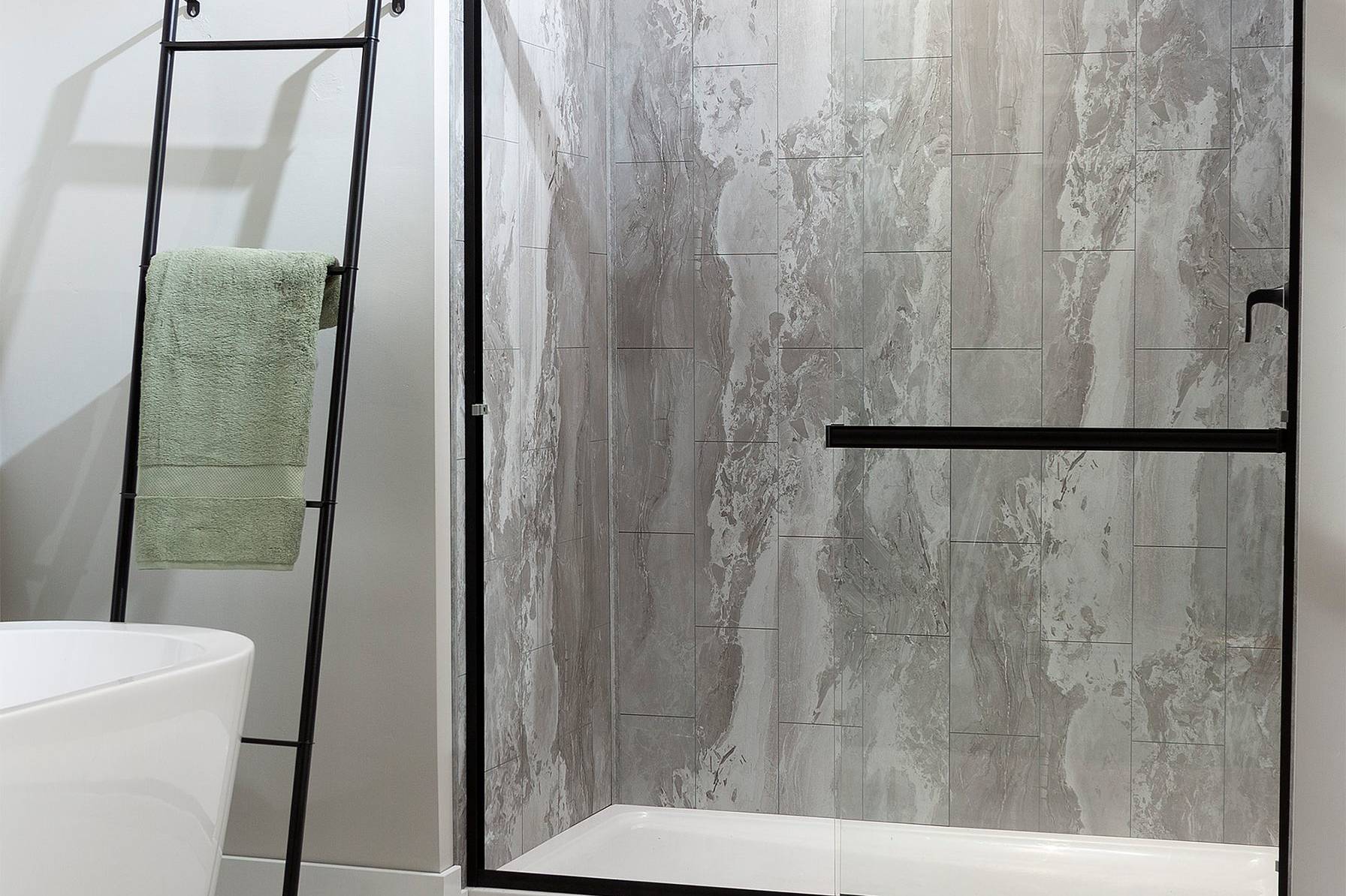 Smoky Sky Shower Wall Kit 36x36x78 | Aromaz Home