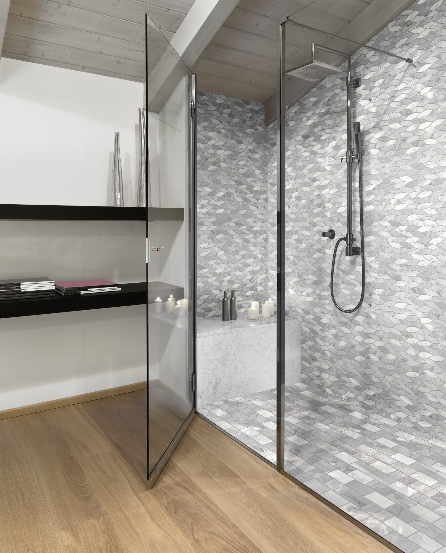 2"x4" Brick Ice Grey Mosaic | Aromaz Home