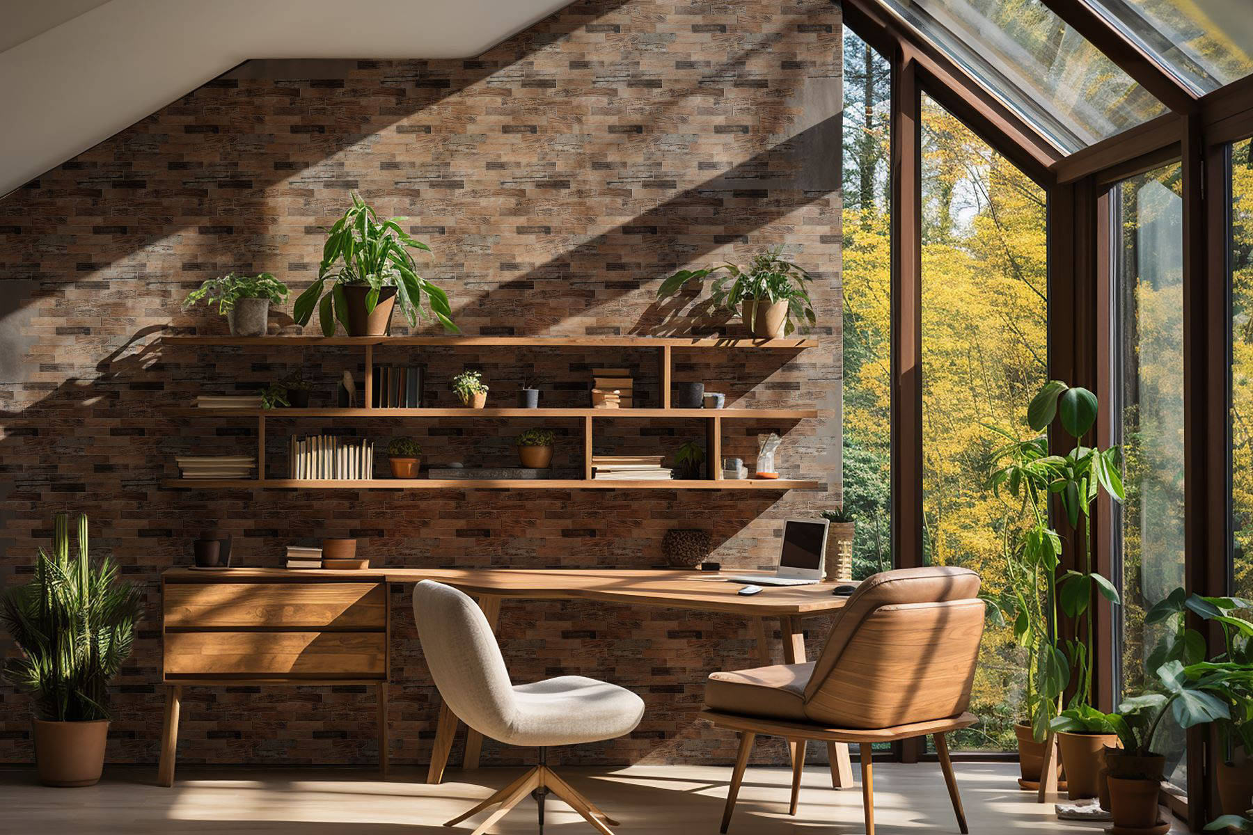 Beige Brown Mix Wood | Aromaz Home